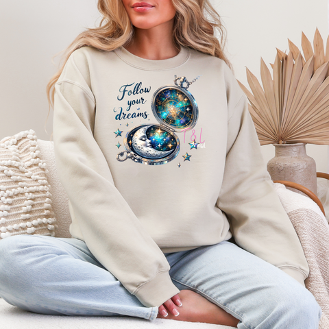 372 DTF Follow your Dreams Adult Print