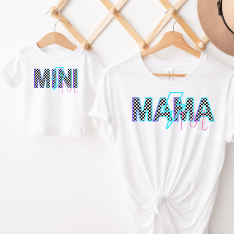 381 DTF  Mama and mini Checker Bundle pack