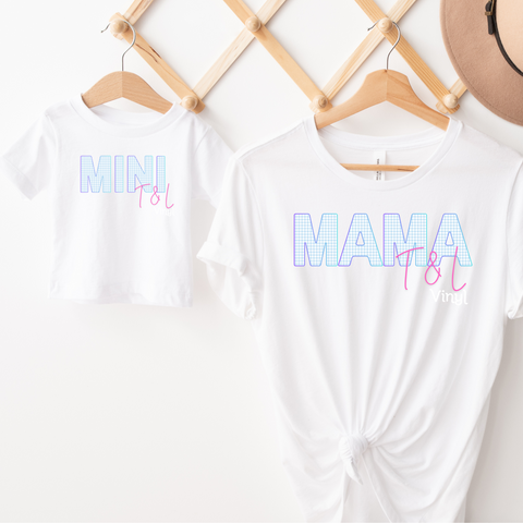 380 DTF  Mama and mini Blue Bundle pack