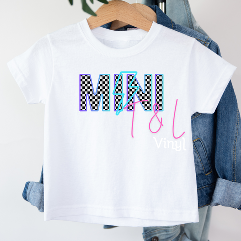384 DTF Mini Checker Child Print