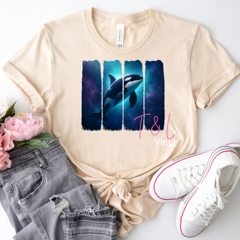 390 DTF Killer Whale Adult Print