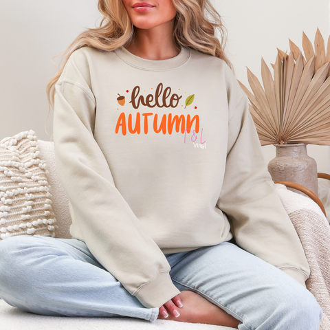 394 DTF Hello Autumn  Adult Print