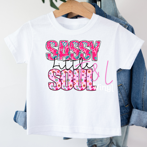 429 DTF Sassy little Soul Kids print