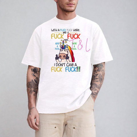 443 DTF I dont give a Adult print