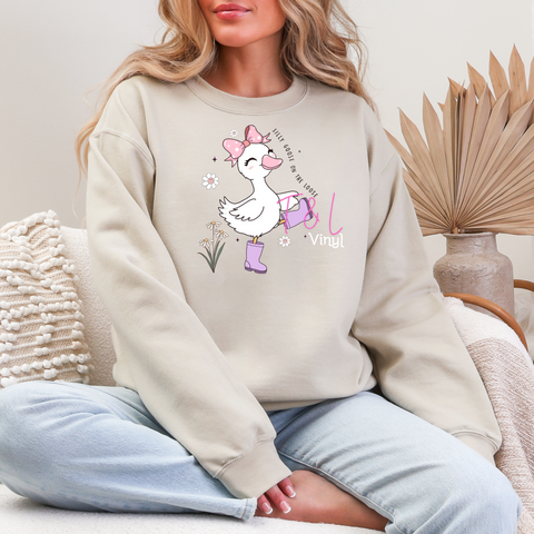 459 DTF Silly Goose print