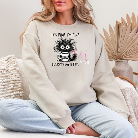 486 DTF It's Fine Pillow or shirt print