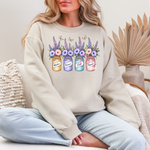 516 DTF September Aster and morning glory print