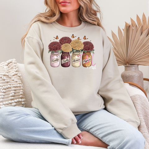 518 DTF November Chrysanthemum print