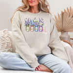 514 DTF July Larkspur and water lily print
