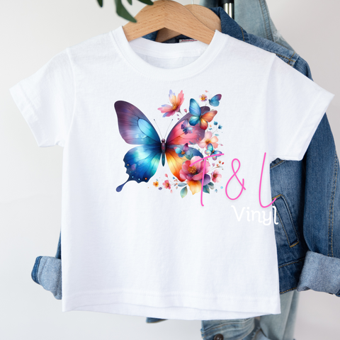 546 DTF Butterflies print