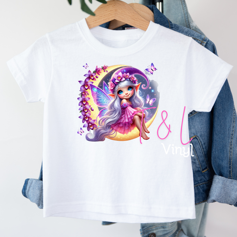573 DTF Fairy Moon Child print