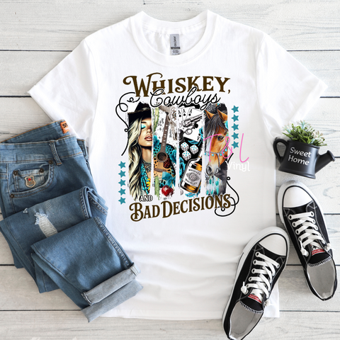 578 DTF Whisky Cowboys print