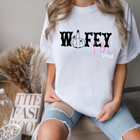 597 Wifey Black print (Finger is transparent)