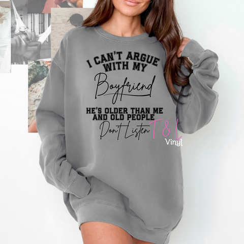 600 I cant argue Black print