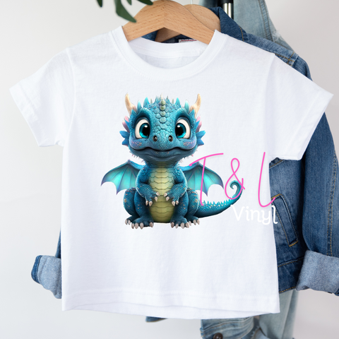 646 DTF Dragon child prints
