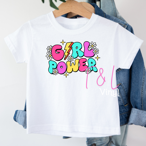 735 DTF Girl Power Print