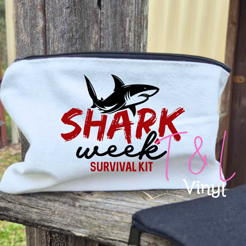879 DTF Shark Week - Cotton bag Print
