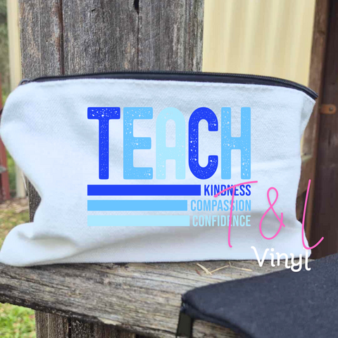 878 DTF Teach Blue  - Cotton bag Print
