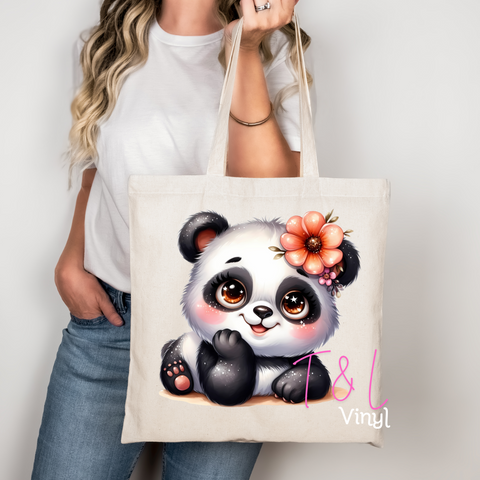 923 Cute Panda  - Tote Bag/Shirt Print