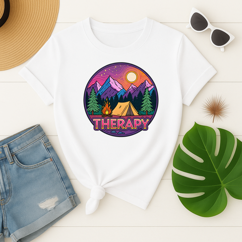 948 DTF Camping Therapy Print