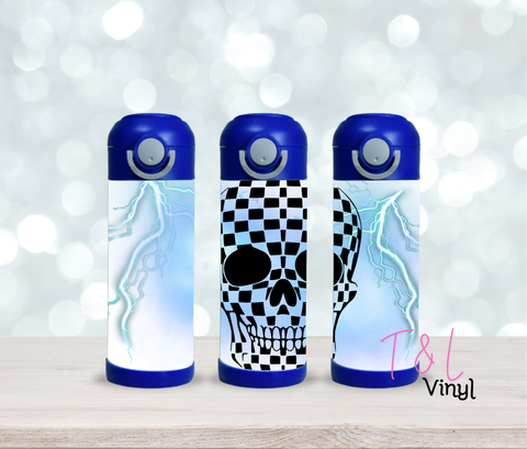 59 Blue Skull Kids 12oz Sublimation Tumbler Print