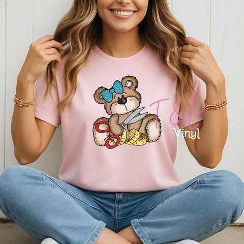 960 DTF Crafting bear print