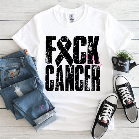 962 DTF F@ck Cancer Black print