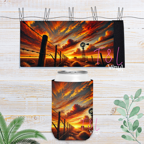 35 Outback  Velcro Stubby Cooler Sublimation