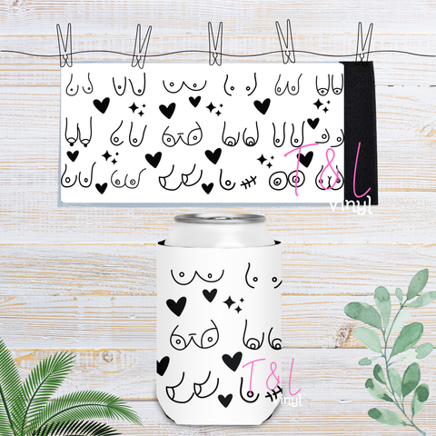 41 Boobs Velcro Stubby Cooler Sublimation