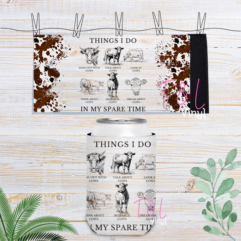 43 Cows Velcro Stubby Cooler Sublimation