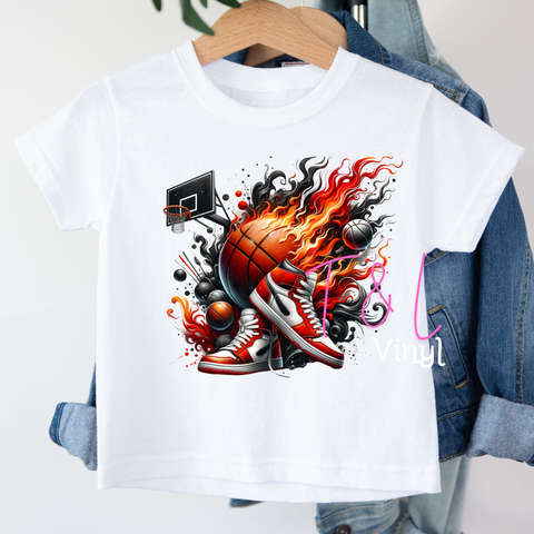 1018 Basketball Kids Print