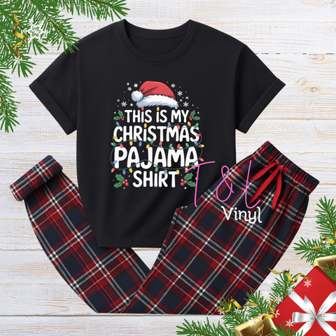 1036 DTF Christmas Pj's   - Adult Print