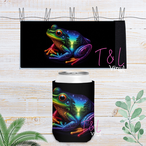 48 Frog Velcro Stubby Cooler Sublimation