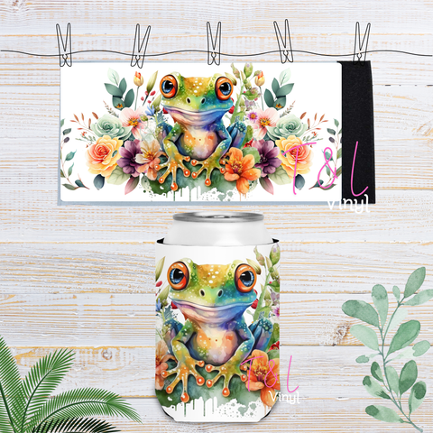 56 Frog Velcro Stubby Cooler Sublimation
