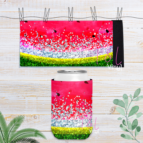 57 watermelon Velcro Stubby Cooler Sublimation