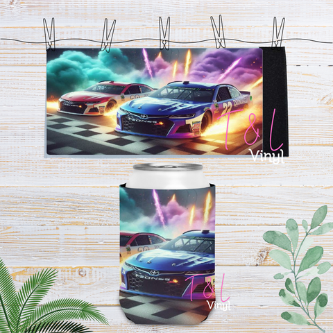 53 Fast car Velcro Stubby Cooler Sublimation