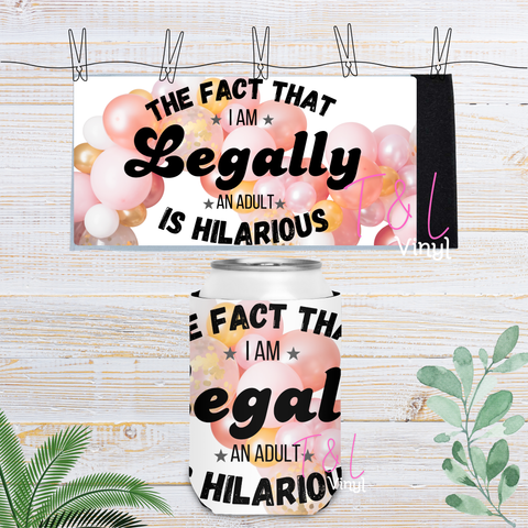 69 18th  Velcro Stubby Cooler Sublimation