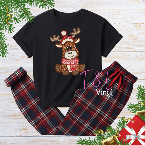 1056 DTF Cute Reindeer - Adult Print