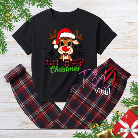 1054 DTF Reindeer - Adult Print