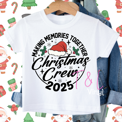 1067 DTF Family Christmas Shirt  -  kids Print