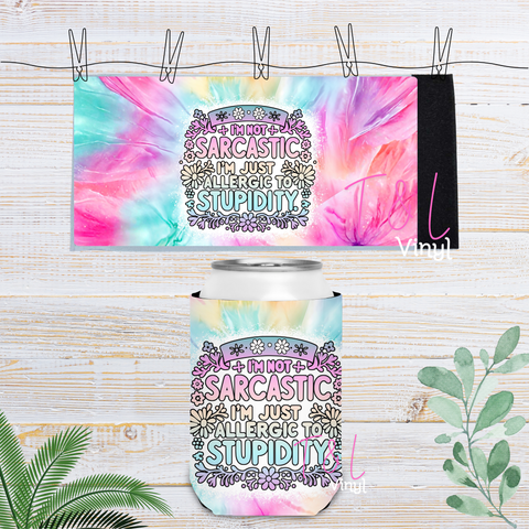 82 Funny Velcro Stubby Cooler Sublimation