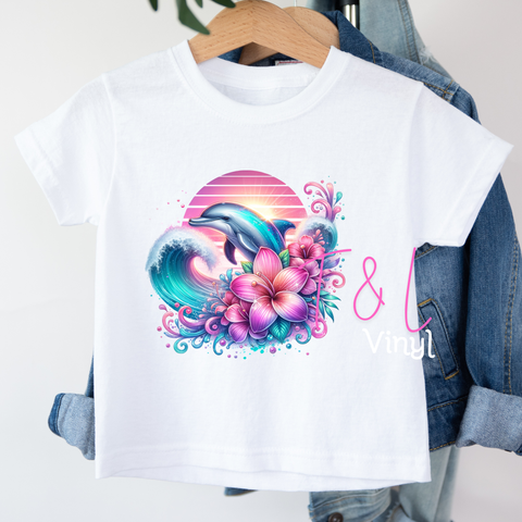 1088 Dolphin DTF - Kids Print