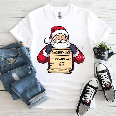 1087 Naughty List DTF - Adult Print