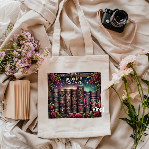 797 DTF- Bookish Escape bag print