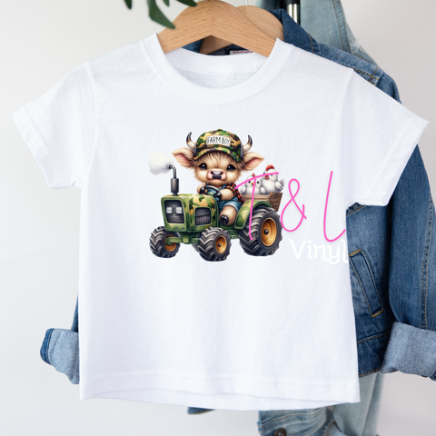 824 DTF- farmer kid Print