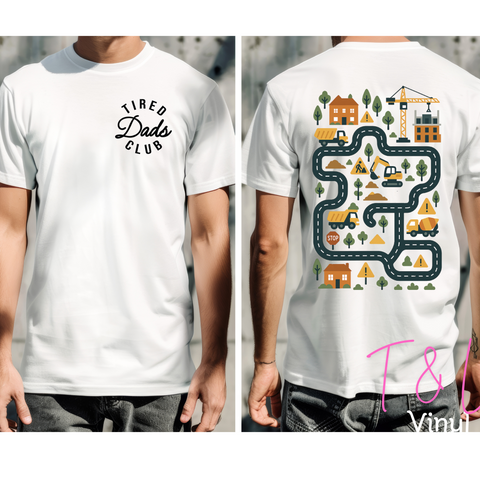 828 DTF- Tired Dad Club Print