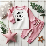 Kids Tracksuit Pink Mockup - Digital download
