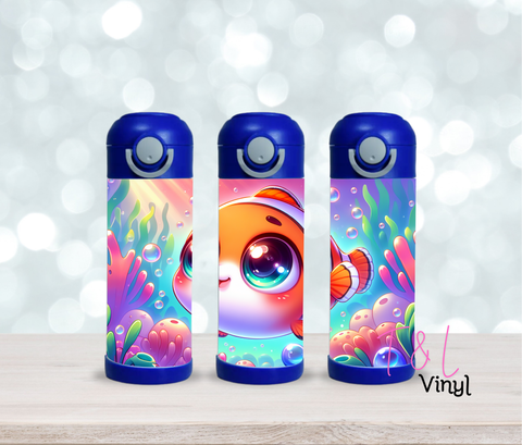 48 Cute fish 12oz Sublimation Tumbler Print