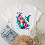 417 Ice Coffee Girly Shirt Sublimation Print