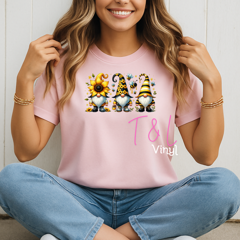 867 DTF Gnomes Sunflower - Print